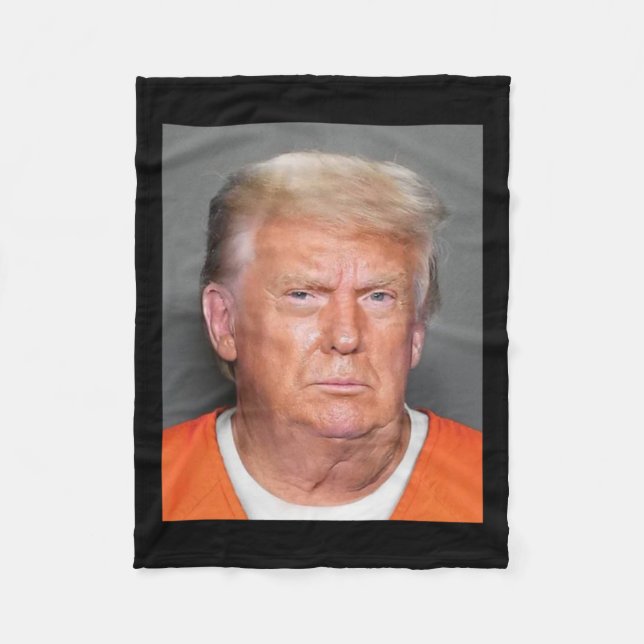 Cobertor De Velo Trump Mugshot (Frente)