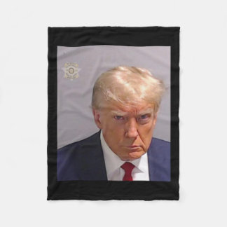 Cobertor De Velo Trump Mugshot Tee - Icônico E Engraçado