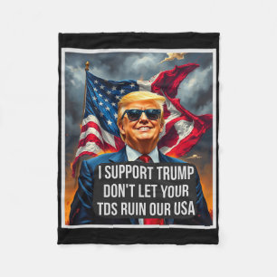 Cobertor De Velo Trump Não Deixe Seus Tds Arruinarem Nossa Usa Engr