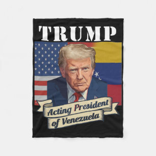 Cobertor De Velo Trump presidente interino da Venezuela