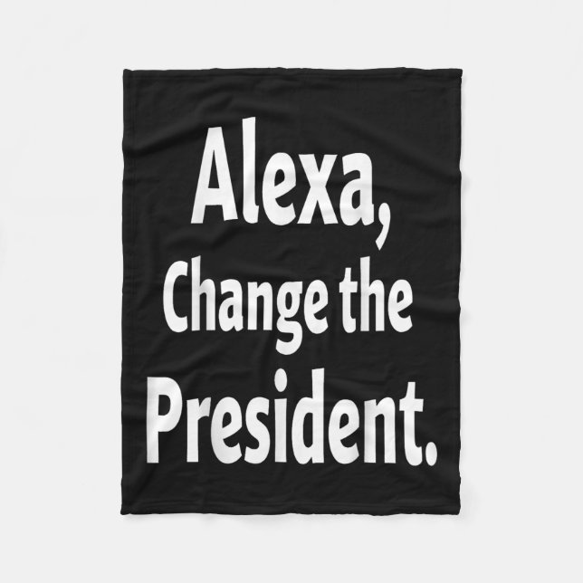 Cobertor De Velo Trump Protesto Anti-Político _1 (Frente)