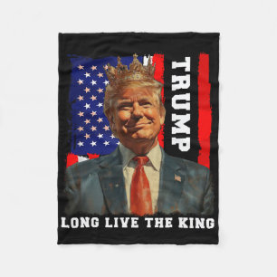 Cobertor De Velo Trump Rei Presidente Viva o Rei Trump