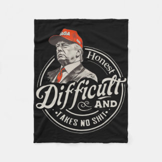 Cobertor De Velo Trump Retro Honesto E Difícil Não Assume
