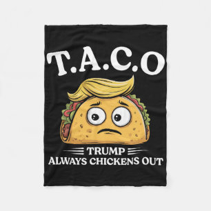 Cobertor De Velo Trump Sempre Desiste Taco Engraçado Taco Trump Cam