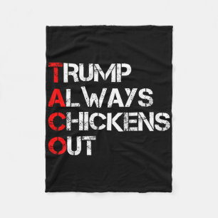 Cobertor De Velo Trump Sempre Desiste Taco Trade Meme Engraçado 3