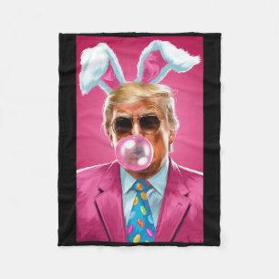Cobertor De Velo Trump Soprando Chiclete Político Republicano Leste