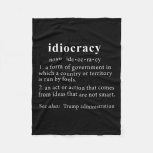 Cobertor De Velo Trump T Shirt Idiocracy Definition Women Mens Funk