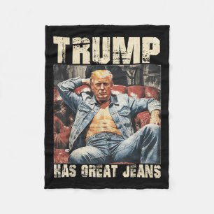 Cobertor De Velo Trump Tem Jeans Excelentes Engraçados Memória Dize