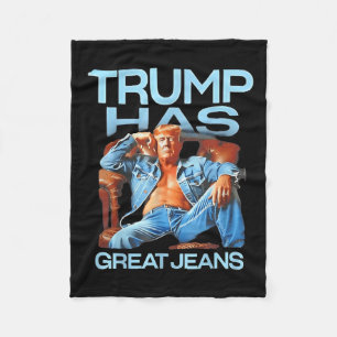 Cobertor De Velo Trump Tem Jeans Excelentes Engraçados Presentes Po