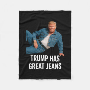 Cobertor De Velo Trump Tem Ótimas Calças Jeans Camiseta Gráfica Div