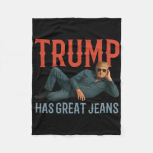 Cobertor De Velo Trump Tem Ótimas Calças Jeans Meme Político Divert