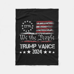 Cobertor De Velo Trump Vance 2024 Presidente Trump Apoiador Re-elec