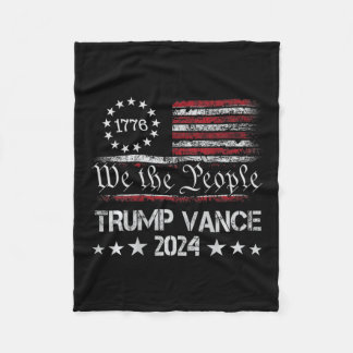 Cobertor De Velo Trump Vance 2024 Retro Stripe Jd Vance (em B)