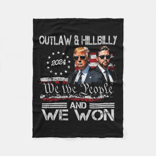 Cobertor De Velo Trump Vance Ganhamos o Dia da Inauguração 2025 47º (Frente)