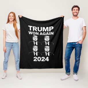 Cobertor De Velo Trump Venceu Novamente Eleição Dia de Inauguração