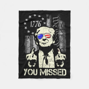 Cobertor De Velo Trump Você Me Perdeu Trump Atirou Camiseta de Apoi