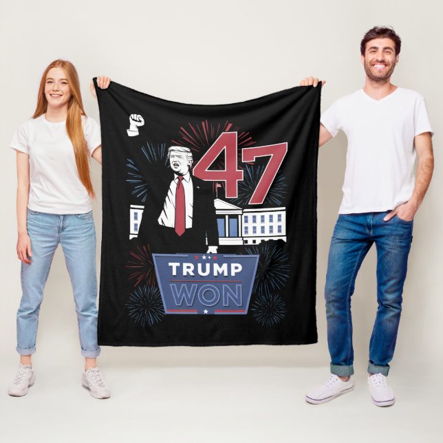 Cobertor De Velo Trump Won 2024 Presidente 47 EUA (In Situ)