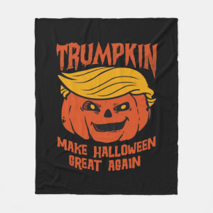 Cobertor De Velo Trumpkin Halloween - Faça Excelente De Halloween N