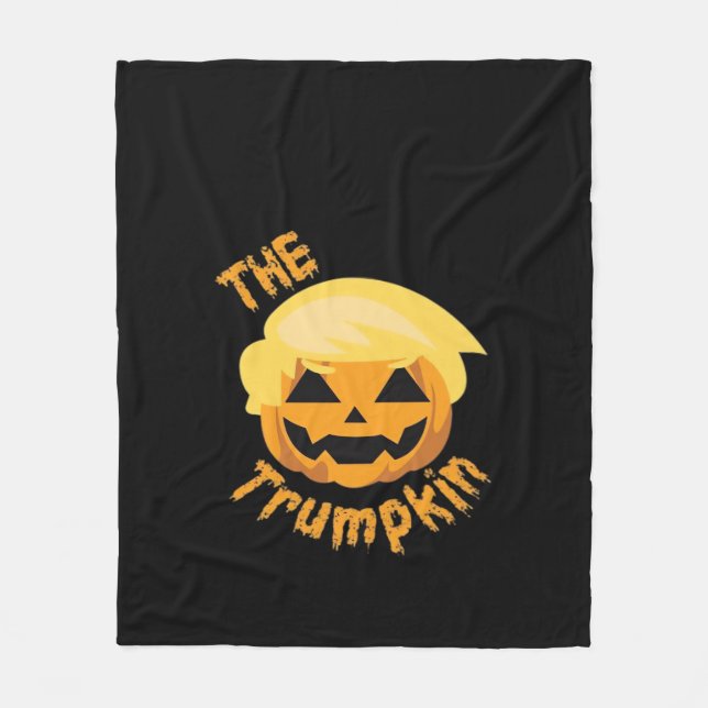 Cobertor De Velo Trumpkin Pumpkin Halloween Design - Traje de Lã (Frente)