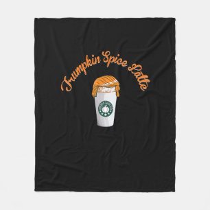 Cobertor De Velo Trumpkin Pumpkin Spice Latino Café Feriado