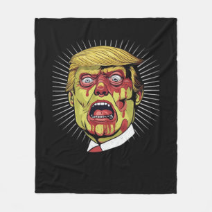 Cobertor De Velo Trumpkin Retro Halloween