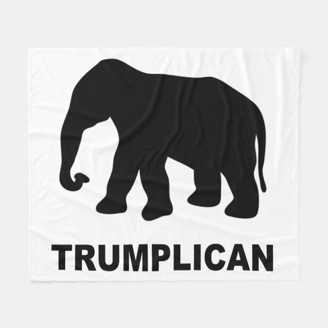 Cobertor De Velo Trumplican Popular Pro Donald Trump ousado (Frente (Horizontal))