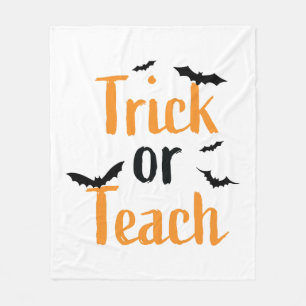 Cobertor De Velo Truque ou ensino - design de Halloween