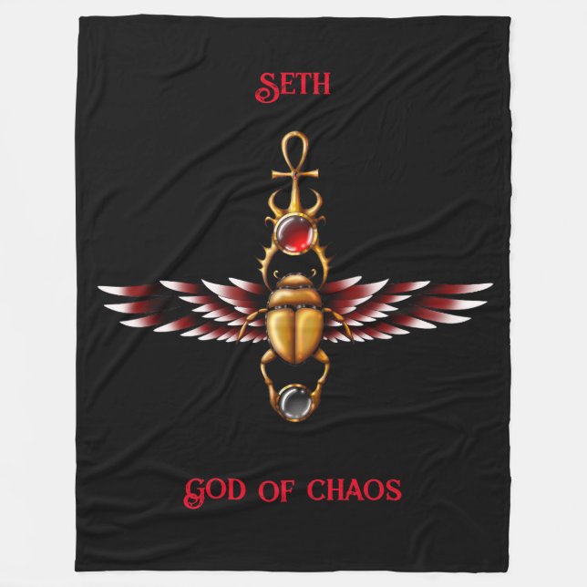 Cobertor De Velo TSDS: Gráfico de Casaco de Scarab do Seth (Frente)