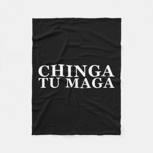 Cobertor De Velo Tu Maga Anti Trump Espanhol Mexicano Palavra Latim (Frente)