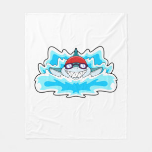 Cobertor De Velo Tubarão a Nadar com óculos de Nadação