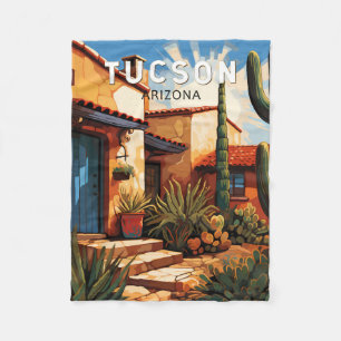 Cobertor De Velo Tucson Arizona Viagem Arte Vintage