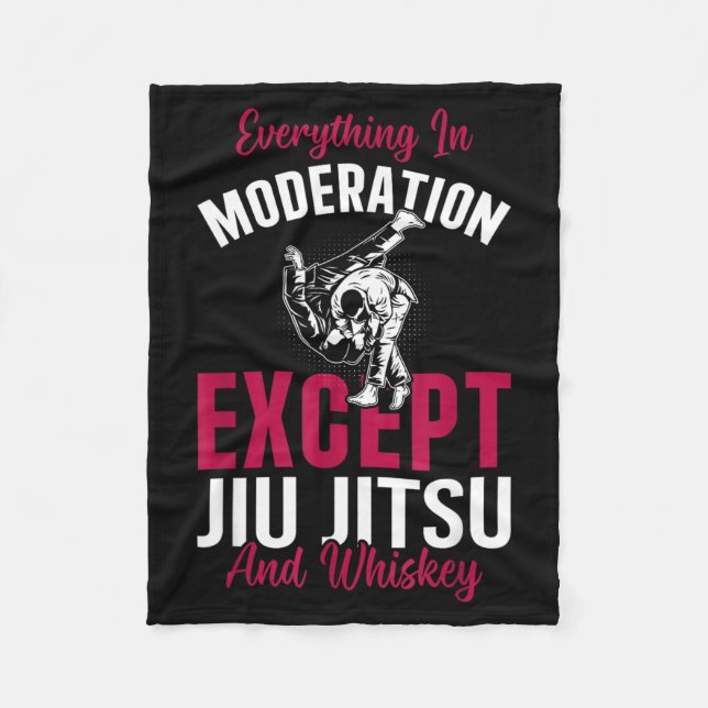 Cobertor De Velo Tudo com moderação, exceto Jiu Jitsu e (Frente)