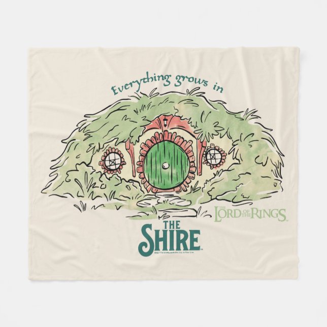 Cobertor De Velo Tudo cresce na TERRA DO SHIRE™ (Frente (Horizontal))