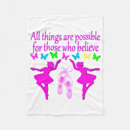 COBERTOR DE VELO TUDO É POSSÍVEL DANCER SONHO