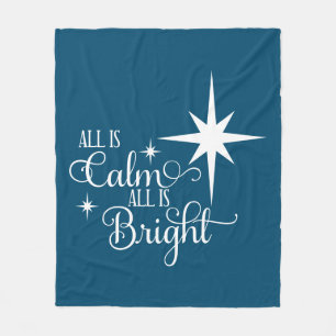 Cobertor De Velo Tudo Está Calmo, Está Bela Estrela De Natal