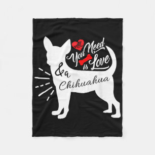 Cobertor De Velo Tudo O Que Você Precisa É Amor E Um Chihuahua Cach
