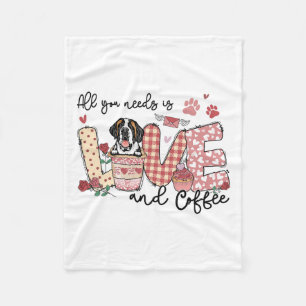 Cobertor De Velo Tudo Que Você Precisa É De Amor, Santo Bernard E C