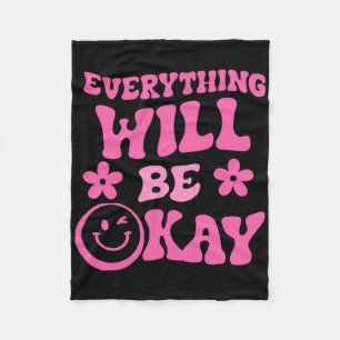 Cobertor De Velo Tudo Vai Ficar Bem Retrorna Saúde Mental A