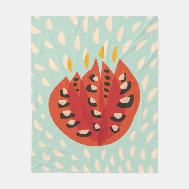 Cobertor De Velo Tulipa abstrata bonita decorativa (Frente)