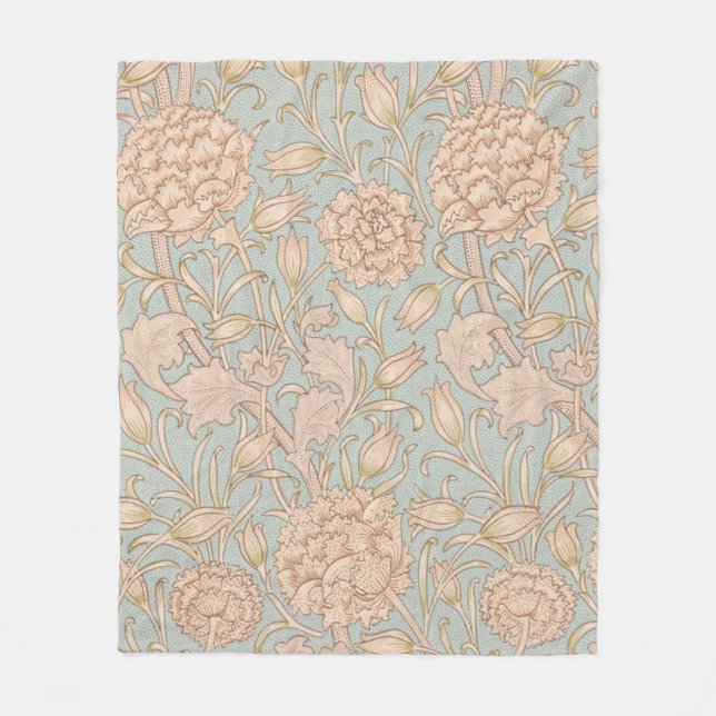 Cobertor De Velo Tulipa Selvagem Floral Design de William Morris (Frente)