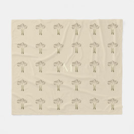 Cobertor De Velo Tulipas Personalizadas