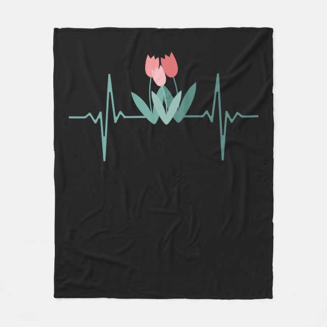 Cobertor De Velo Tulipas Vermelhas (Frente)