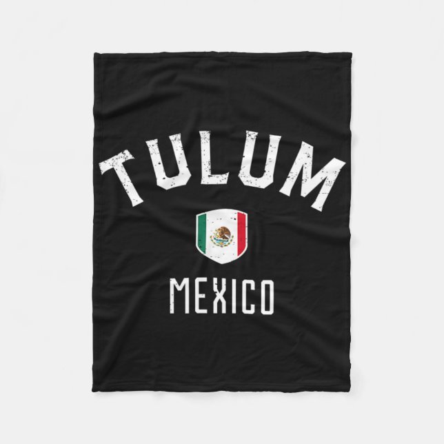 Cobertor De Velo Tulum México - Bandeira Mexicana Tulum Tee  (Frente)