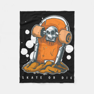 Cobertor De Velo Tumba Crânio Skate Morto Skate Morra Skateboard