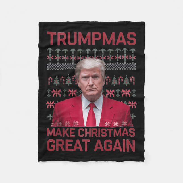 Cobertor De Velo Tumpmas engraçados fazem Excelente de Natal novame (Frente)