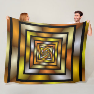 Cobertor De Velo Túnel Luminoso - Gráfico Fratural Trippy