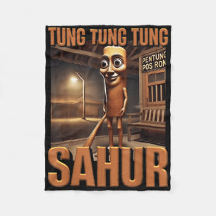 Cobertor De Velo Tung Tung Tung Sahur Ai Monster Italiano Brainrot 