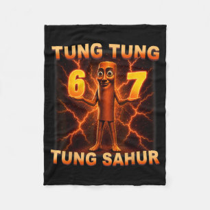Cobertor De Velo Tung Tung Tung Sahur Six Seven 67 Meme Para Crianç