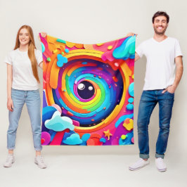 Cobertor De Velo Turbulência da imaginação colorida