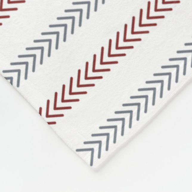 Cobertor De Velo Turfeiras e Cinzas Thin Chevron Stripes (Quina)